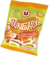 Mängden socker i Gélifiés anneaux pêche