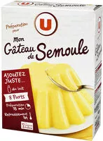Mängden socker i Préparation pour gâteau de semoule