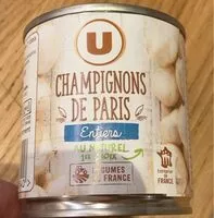 Mängden socker i Champignons de paris entiers