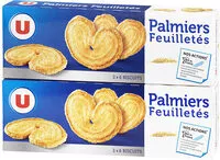 Mängden socker i Palmiers feuilletés