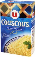 Mängden socker i Couscous grains moyens