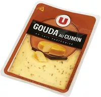 Mängden socker i Gouda pasteurisé aux graines de cumin portions 30% de MG
