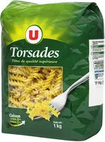 Mängden socker i Pates torsade qualité supérieure