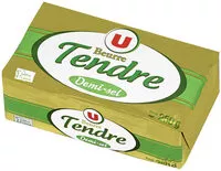 Mängden socker i Beurre tendre demi sel 80% de MG