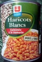 Mängden socker i U Haricots blancs cuisinés à la tomate