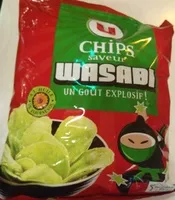 Mängden socker i Chips de pommes de terres saveur Wasabi