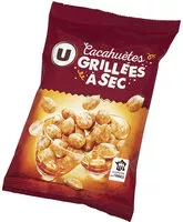 Mängden socker i Cacahuètes grillées à sec