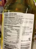 Mängden socker i Huile de pépins de raisin