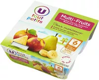 Mängden socker i Pots pour bébé dessert pomme multifruits