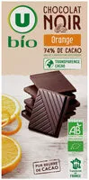 Mängden socker i Chocolat noir Orange Bio