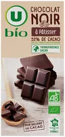 Mängden socker i Chocolat patissier Bio