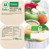 Mängden socker i Purée de pommes bio