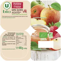 Mängden socker i Purée de pomme et fraise