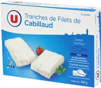 Mängden socker i Tranches de filet de cabillaud nature