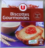 Mängden socker i Biscottes gourmandes
