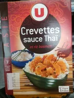 Mängden socker i Crevettes sauce Thaï et riz basmati