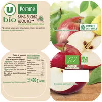 Mängden socker i Purée de pomme sans sucres ajoutés