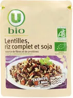 Mängden socker i Lentilles riz complet et soja