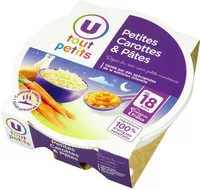 Mängden socker i Assiette pour le soir carottes et pâtes