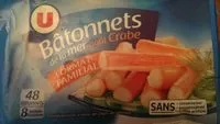 Mängden socker i Bâtonnets de la mer goût crabe (format familial)