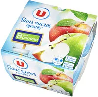 Mängden socker i Purée de pommes sans sucres ajoutés