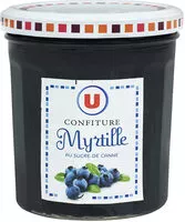 Mängden socker i Confiture de myrtilles