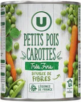 Mängden socker i Petits pois très fins et carottes à l'étuvée