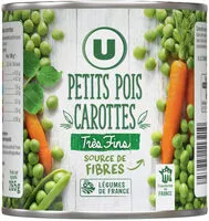 Mängden socker i Petits pois très fins et carottes à l'étuvée