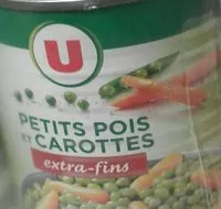 Mängden socker i Petits pois extra fins et carottes à l'étuvée