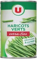 Mängden socker i Haricots verts extra-fins cueillis et rangés à la main