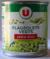 Mängden socker i Flageolets Vert, extra-fins