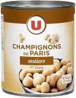 Mängden socker i Champignons de Paris entiers 1er choix