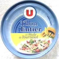 Mängden socker i Thon Entier à l'Huile de Tournesol 