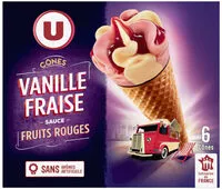 Mängden socker i Cônes vanille fraise