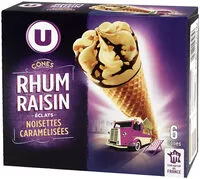 Mängden socker i Cônes rhum raisins