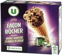 Mängden socker i Cônes façon rocher (noisette et chocolat)