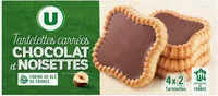 Mängden socker i Tartelettes carrées parfum chocolat noisette