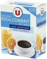 Mängden socker i Edulcorant de table