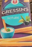 Mängden socker i Gressins à l'huile d'olive vierge extra