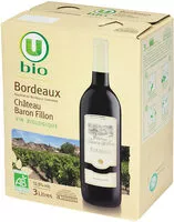 Mängden socker i Vin rouge AOC Bordeaux Château Baron Fillon