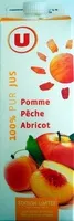Mängden socker i 100% pur jus Pomme Pêche Abricot