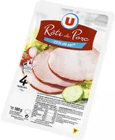 Mängden socker i Rôti de porc - 25% de sel Viande de Porc Française