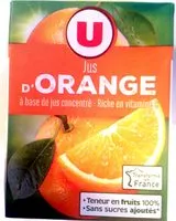 Mängden socker i Jus d'Orange