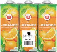 Mängden socker i Jus à base de concentré d'orange