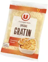 Mängden socker i Mélange de fromages râpés pasteurisé spécial gratin 31% de matière grasse