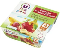 Mängden socker i Pots pour bébé dessert pomme, fraise et banane