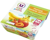 Mängden socker i Petits pots dessert pomme, banane et abricot