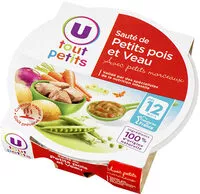 Mängden socker i Assiette petits pois et veau