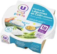 Mängden socker i Assiette fondue de légumes et colin d'Alaska