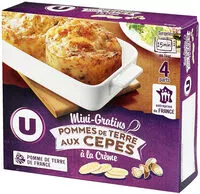 Mängden socker i Mini Gratin de Pommes de Terre aux Cèpes